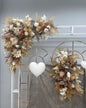 Set de deux fleurs d'arche multicolore Maron - Beige
