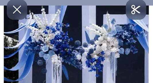 Location des bouquets de fleurs blanches de 80 cm pour centre de table