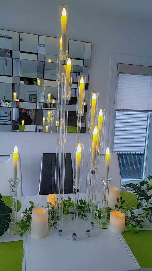 Location des Chandeliers en Acrylique à 8 têtes