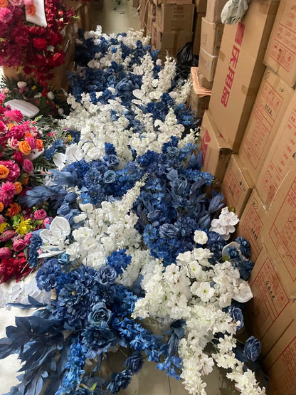 Location des bouquets de fleurs blanches de 80 cm pour centre de table