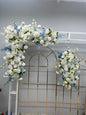 Location set de 2 fleurs d'arche bleue claire-jaune de 120cm*120cm-110cm pour centre de table