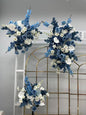 Location set de 3 fleurs bleue marine de 80cm-40cm-40cm pour centre de table