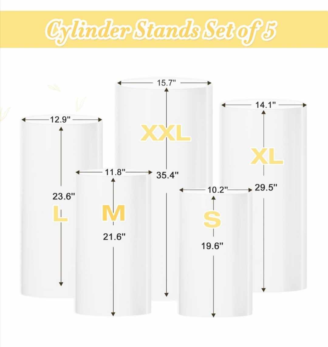 Présentoir cylindrique de couleur blanche